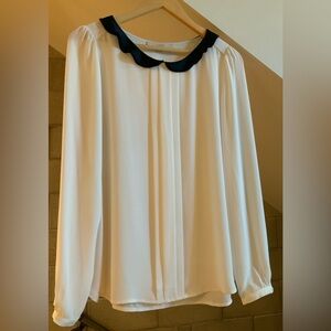 Ann Taylor silk long sleeve sz s